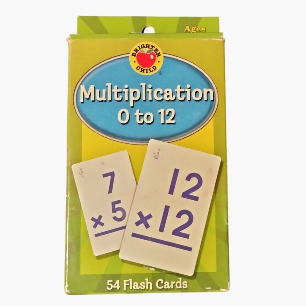 Brighter Child Multiplication Flash Cards 0 To 12 Homeschool